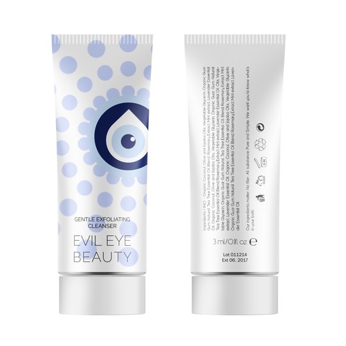 Evil Eye Beauty needs a fun & modern cosmetic tube designed. Design by bcra