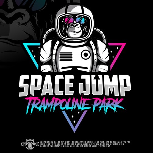 Space Jump Trampoline Park - Logo Design For Space Themed Adventure Park Réalisé par Cinque❞