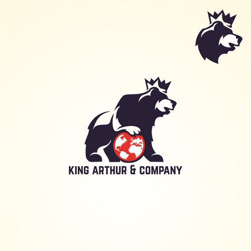 Need an iconic bear logo for King Arthur & Company. Design by Zamzami