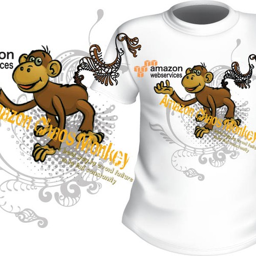 Design di Design the Chaos Monkey T-Shirt di Artstatik