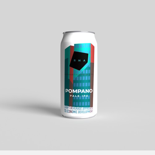 Design a branded beer can label to be given to city officials at conferences Design by Davide Rino Rossi