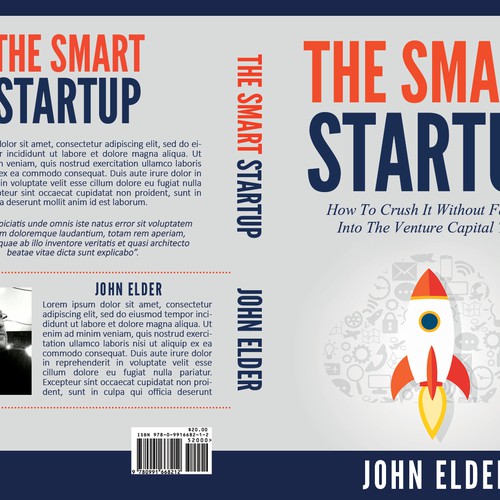 Book cover for my new book: "The Smart Startup" Design by Mila.