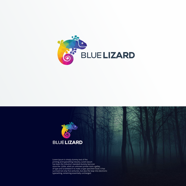 Design by HZQ™ titled "Blue Lizard"