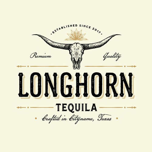 Longhorn Logo Design - kropkowe-kocie