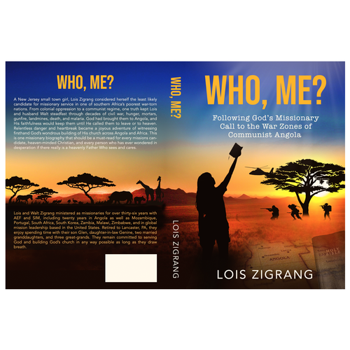 Create an Awesome Nonfiction Book Cover about a Missionary in War-Torn South Africa Design by Nitsua
