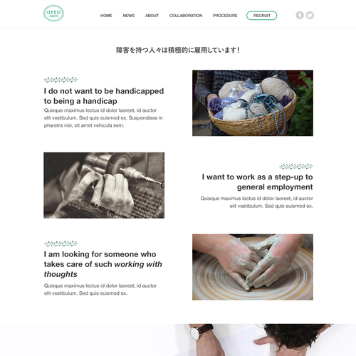 Web page design contest entry by Driller