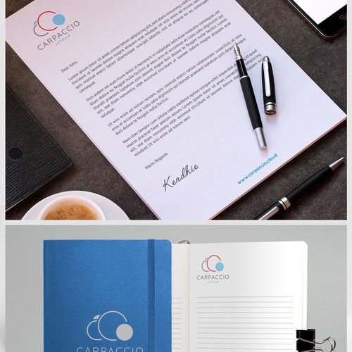 Give more muscle to research with graphic ID for CARPACCIO.cloud Design by kendhie