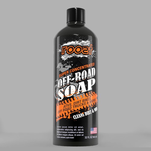 Off-Road Vehicle cleaning products label Design by Aalamvision