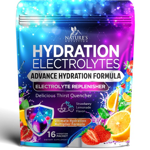 Refreshing Hydration Electrolytes Design Needed for Nature's Nutrition Design by agooshe