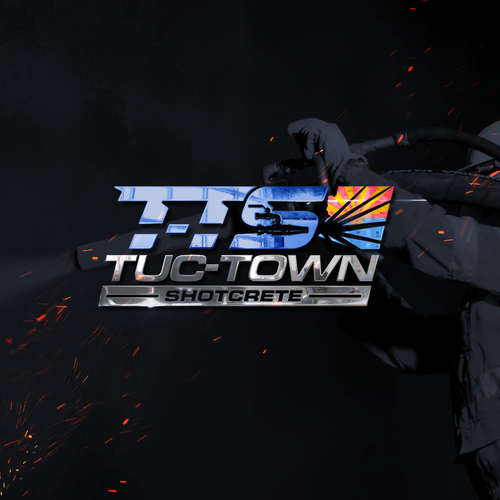 Industrial theme logo with a combination of company name & image for a Shotcrete company in Arizona Design by Insfire!