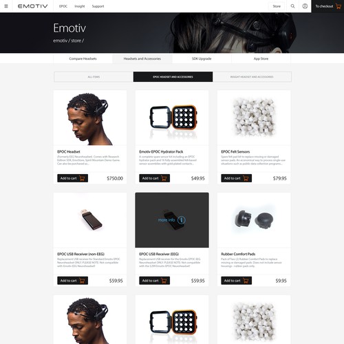 Redesign website for International Award Winning EEG system Design by Brace