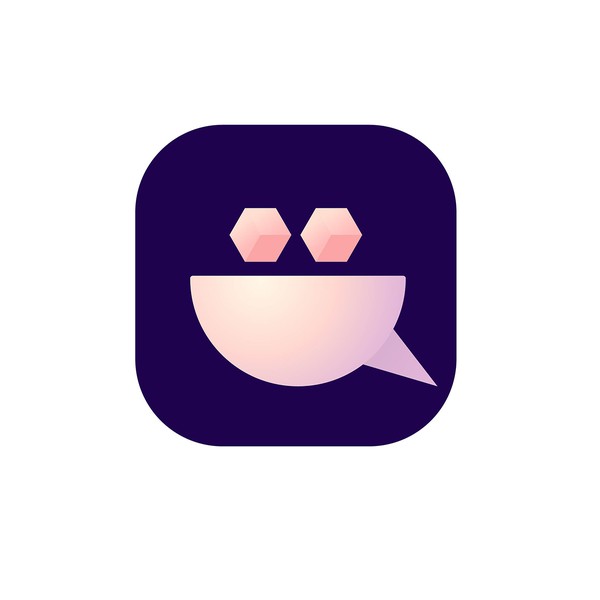 Design by Valeria Vanhelieva titled "Logo design for mobile app that lets you chat with other neighbors in your building ver. 2"