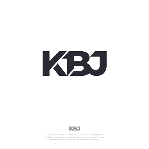 Bold 'KBJ' Logo for Real Estate Agent Design by fahmicity