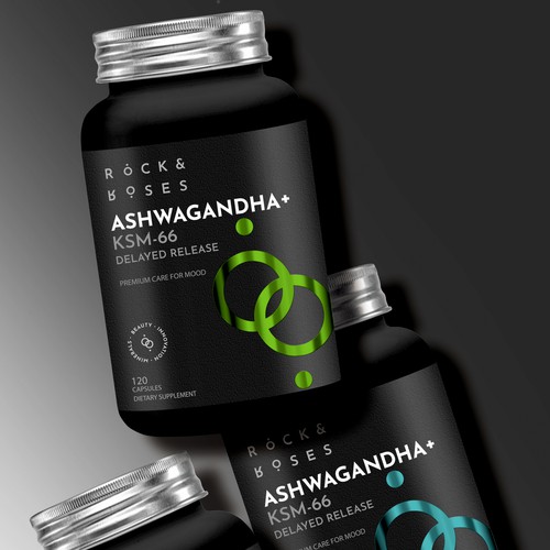 Minimal Supplement Label for a Vitamin Bottle Diseño de Debdutta*