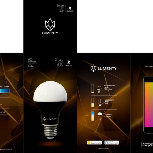 We need to create a sophisticated package for smart lamps. Design by leandropalencia84