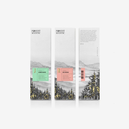 Design Mystical and elegant packaging for handmade natural incense por gianni88