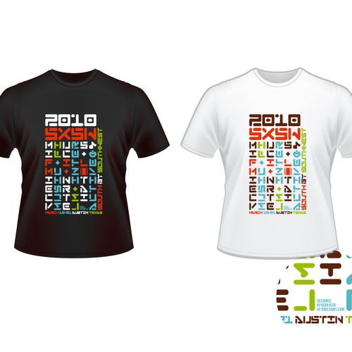 Design Official T-shirt for SXSW 2010  Ontwerp door DerKater