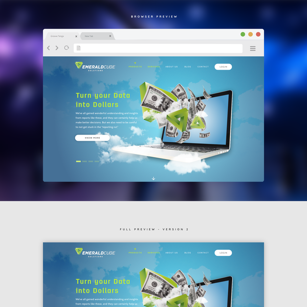 Clean Parallax Design