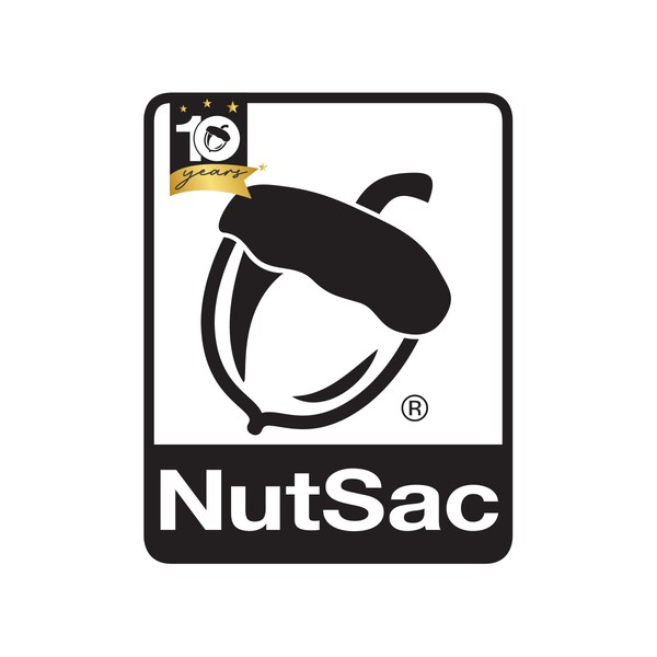 Design by M O Z A titled "Nutsac logo 10 years"