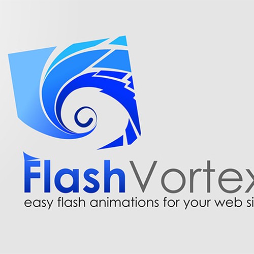 FlashVortex.com logo Design by supergaban