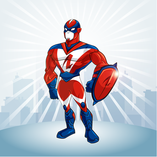 Design an Awesome Superhero Mascot for Insurance Firm Design by fredostyle