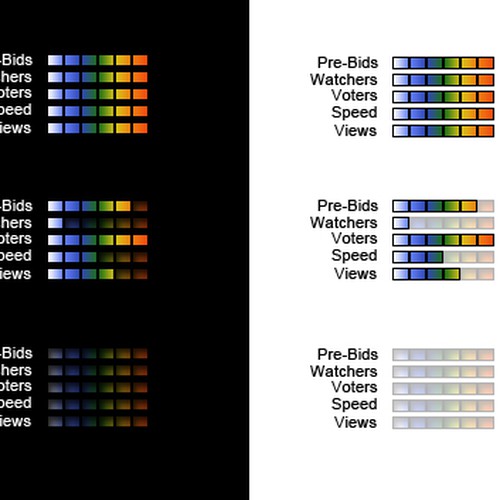 Gradient/Equalizer Icons