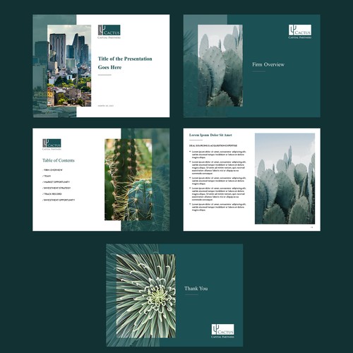 Investment Professional Looking for a PPT Template for Recenlty Launched Investment Firm Design by Oui Oui! Design