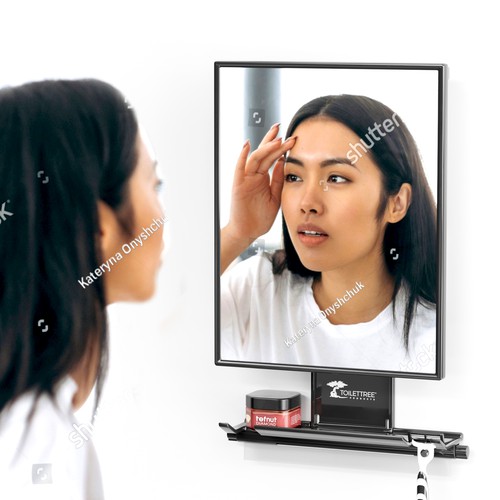 3D Rendering of Fogless Mirror in Shower/Lifestyle Environment (Fogless Mirror CAD file included!)) Design by Alinea Design