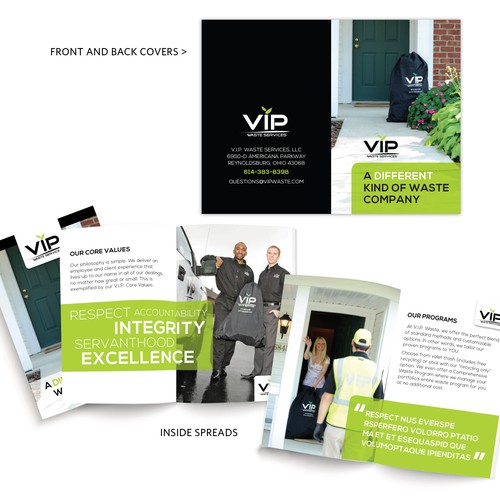 Simple Booklet for Unique Waste Company.-ontwerp door designer_sarah