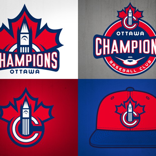 REDPINさんのOttawa Champions Baseball Club Logoデザイン