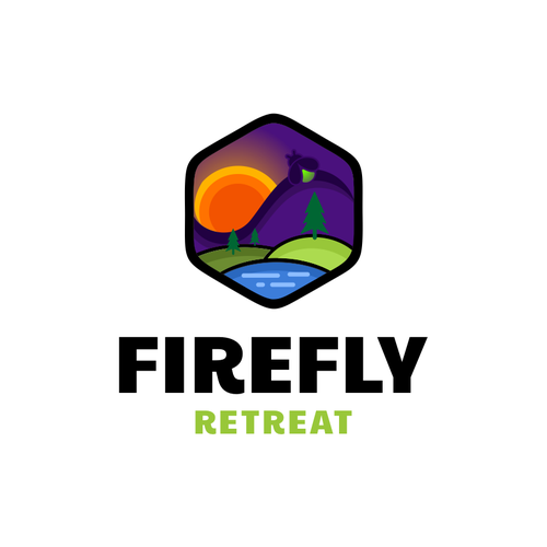 Diseño de Firefly Retreat. Fun logo inspiring families to explore the outdoors! de hidra ✅