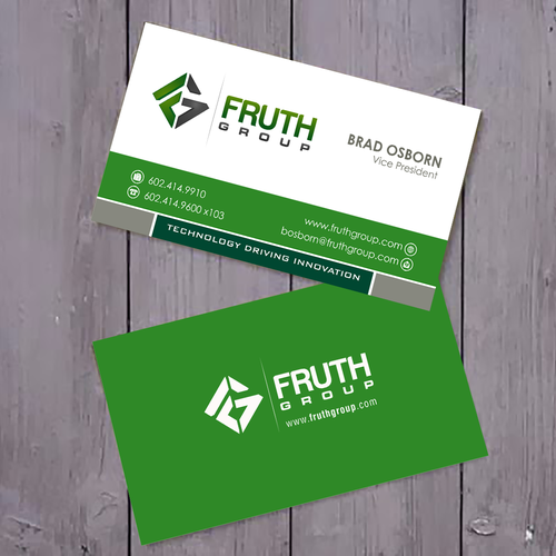 New High Tech Business Cards for High Tech Company Diseño de bleubird