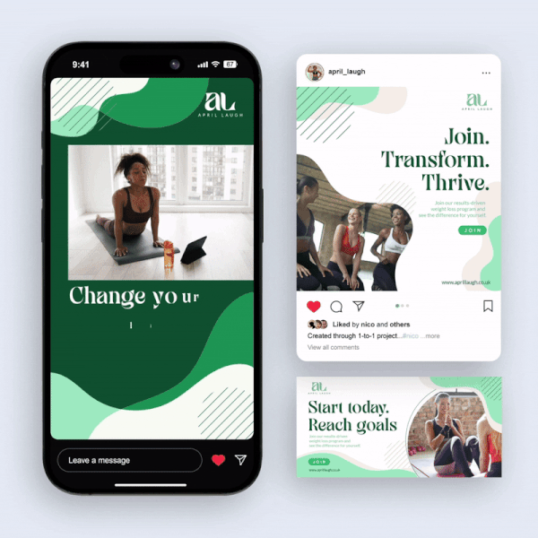 Facebook Ad for Aprillaugh - aprillaugh.co.uk