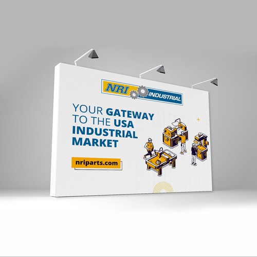 Design a banner for an automation exhibition Design von 123Graphics