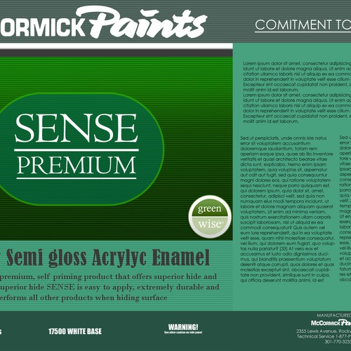 Design Design a new Paint Can label for a Premium Paint! di Arkacaraka1