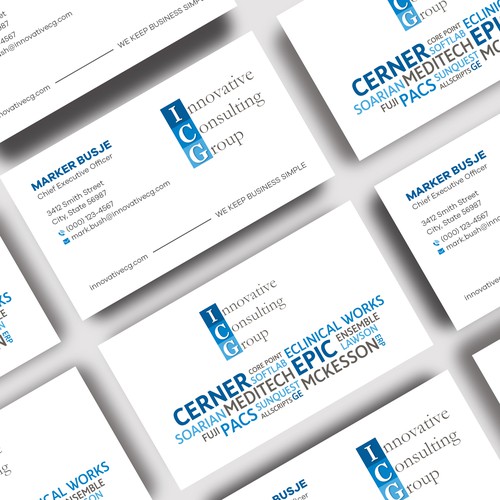 ICG Business Cards Design by Shila Rani Das