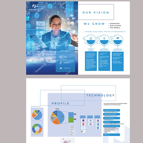 Software outsourcing brochure Design by GAFNS