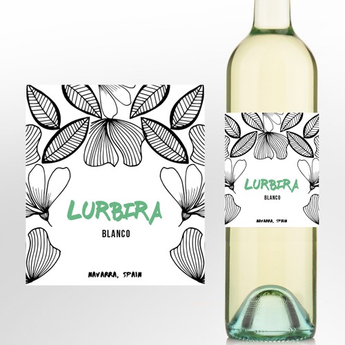 Design a spanish wine label to appeal to the millenial generation. Design by aline p