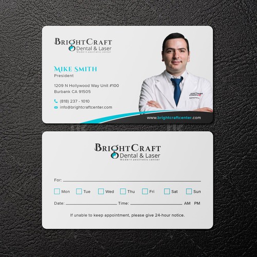 Modern Dental and Medical SPA business card Design réalisé par IK_Designs