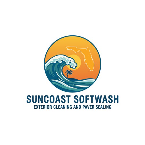 A logo for a softwash company that is appealing and inviting Diseño de CreCreature