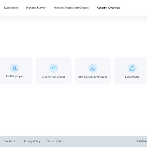 Fun and intuitive webpage for employee satisfaction survey! Design by FuturisticBug