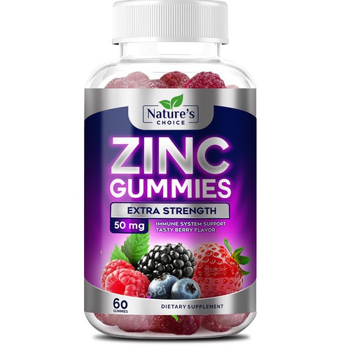 Design Tasty Zinc Gummies design needed for Nature's Choice di sapienpack