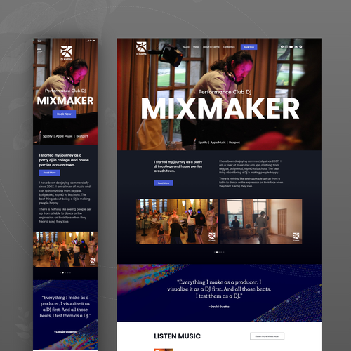 dj karma - playing good music since 2007 Design by ⚡️DesignBull⚡️