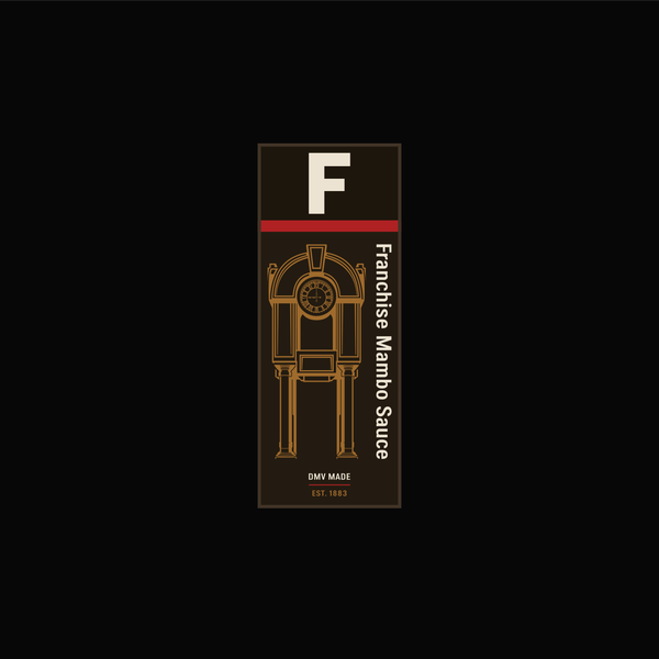 Logo for a sauce.