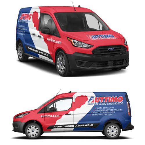 Eye- Catching Van Wrap for our Exotic car & Private Jet Detailing Business. Design by Rockyman