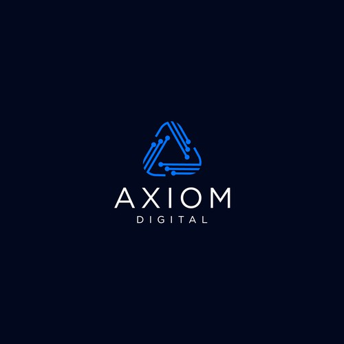 axiom digital logo design Design by pleesiyo