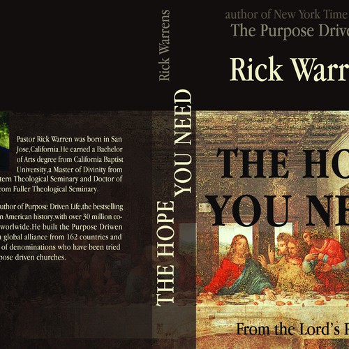 Design Rick Warren's New Book Cover Design por ivab