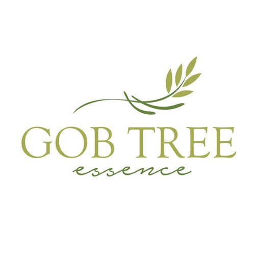 Logo for a stylish, natural beauty product called Gob Tree Essence ...