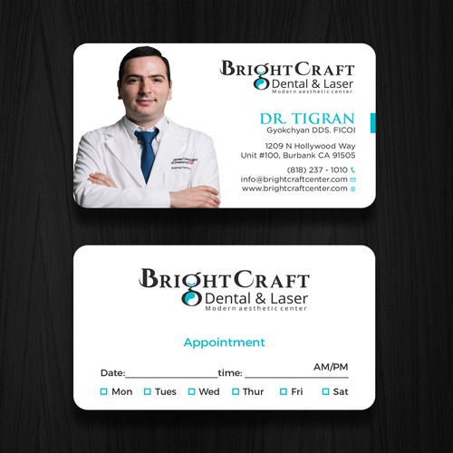 Modern Dental and Medical SPA business card Design réalisé par RENEXIT