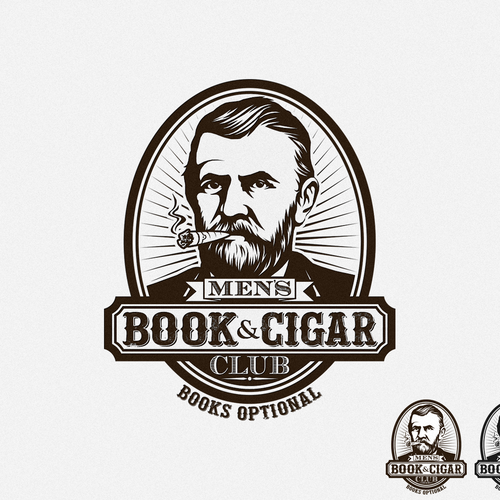 Help Men's Book and Cigar Club with a new logo Réalisé par Vespertilio™